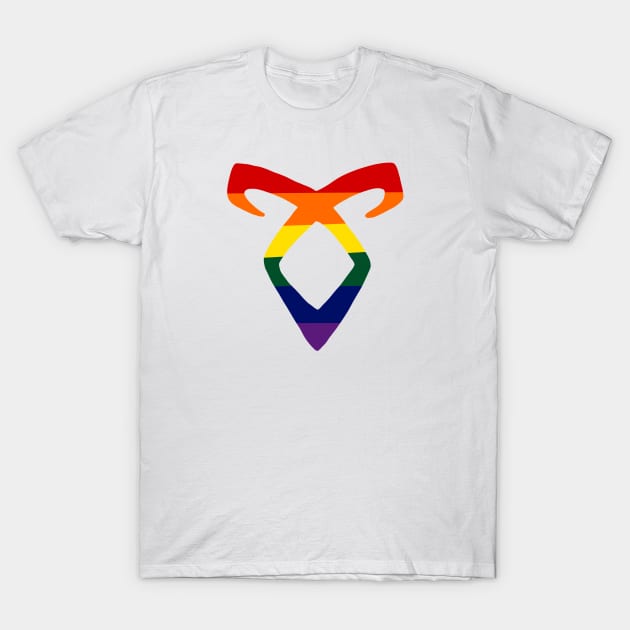 LGBTQ Shadowhunters rune T-Shirt by Bookishandgeeky